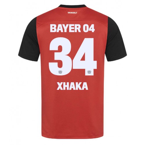 Fotballdrakt Herre Bayer Leverkusen Granit Xhaka #34 Hjemmedrakt 2024-25 Kortermet